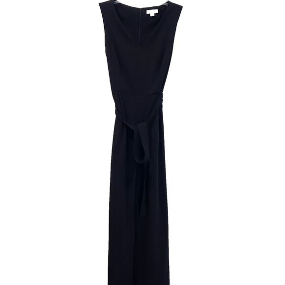 Calvin Klein Pants - Black Calvin Klein 1 Piece Pant Suit Jumpsuit Belted & Sleeveless Size 6 Stretch